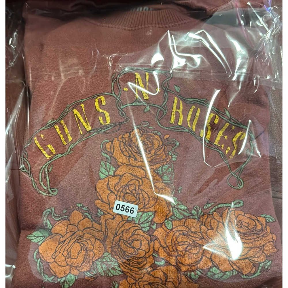 Guns N Roses Appetite for Destruction Graphic Sweatshirt Maroon Womens Medium - Picture 13 of 13